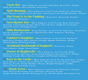 The Proof is in the Pudding - CD Credits